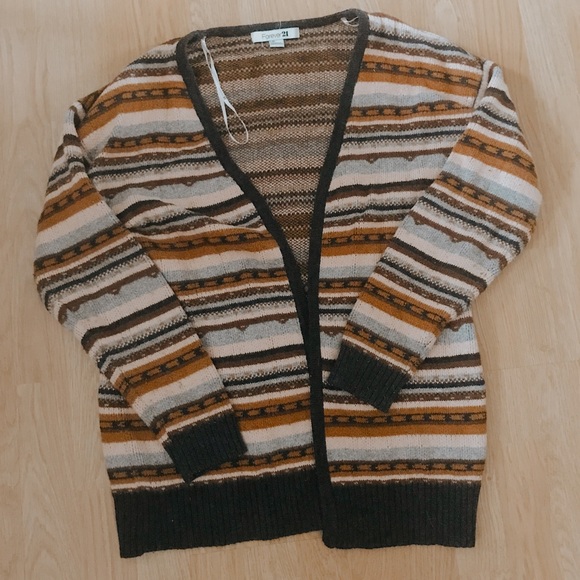 Forever 21 Sweaters - striped cardigan | forever 21